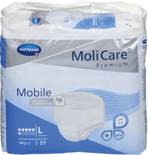 Mobilne neprepustne hlačke Premium Mobile 6, velikost L HARTMANN MoliCare
