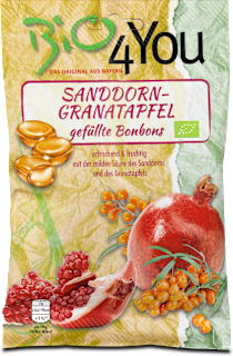 Bonbons Sanddorn-Granatapfel gefüllt Bio4You