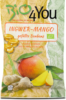 Caramelle ripiene mango & zenzero Bio4You