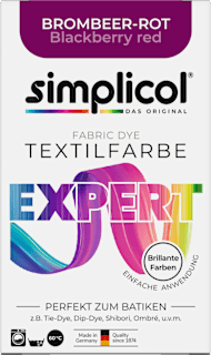 Textilfarbe expert Brombeer-Rot Simplicol