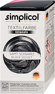 Textilfesték Fekete bársony Simplicol