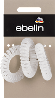 Spiral Haargummi Matt-Optik transparent ebelin