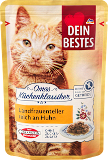 Cibo umido per gatti ricco di pollo DEIN BESTES