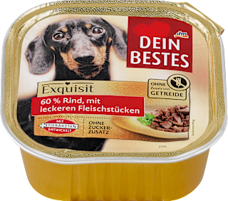 Nasfutter Hund Exquisit 60 % Rind Dein Bestes