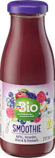 Smoothie jabłko, czarny bez, aronia i malina dmBio