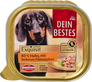 Exquisit Cibo per cani con 60% di pollo  DEIN BESTES