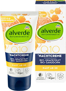 Нощен крем Q10  alverde NATURKOSMETIK