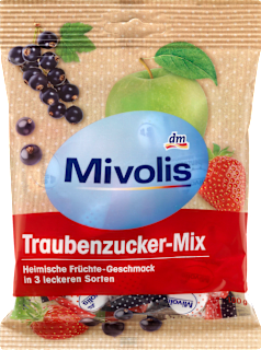 hroznový cukr s příchutí ovoce mix Mivolis