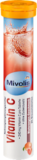 Šumeće tablete vitamin C - ukus: crvena pomorandža, sa zaslađivačima Mivolis