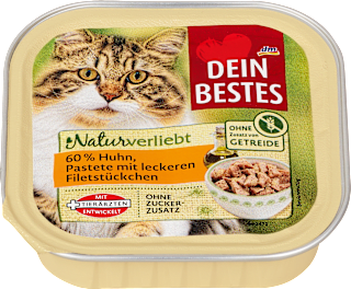Nassfutter Katze Naturverliebt Pastete mit Huhn Dein Bestes