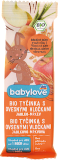 Bio jablkovo-mrkvová tyčinka s ovsenými vločkami babylove