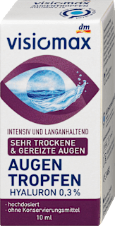 Augentropfen mit 0,3% Hyaluron, ohne Konservierungsmittel VISIOMAX
