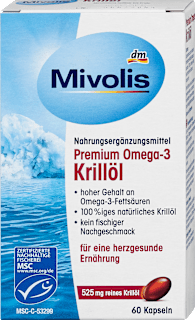 Omega-3 ulje krila u kapsulama s lipidnim ekstraktom krila i astaksantinom, 60 kom. Mivolis