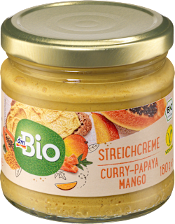 Brotaufstrich, Streichcreme Curry-Papaya Mango dmBio