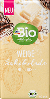 Weiße Schokolade mit Crisp dmBio