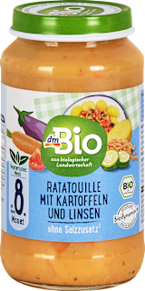 bio příkrm ratatouille, mrkev, brambor & čočka dmBio