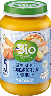 bio příkrm zelenina, batáty & kuře dmBio