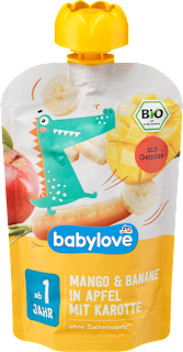 Mus marchew jabłko mango banan od 1 roku babylove