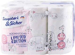 Kuchynské utierky Limited Edition - 6x100 Saugstark&Sicher