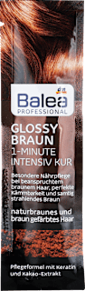 1-minútová intenzívna kúra na vlasy Glossy Braun  Balea PROFESSIONAL