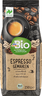 Bio őrölt kávé Espresso dmBio