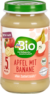 Bio sadna kašica iz jabolk in banan dmBio