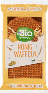 Wafle przekładane miodem dmBio