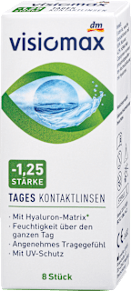Kontaktne leće dnevne – dioptrija -1,25 visiomax