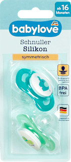 Schnuller symmetrisch ab 16 Monaten sortiert babylove