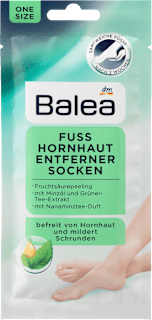 Maska za stopala u obliku čarape - nana, zeleni čaj i aloe vera, 1par Balea