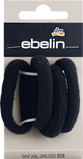 Elastike za lase iz frotirja, črne ebelin