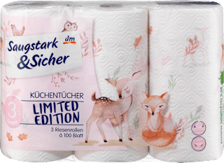 Papirni ubrusi, 3-slojni, 3x100 listića Saugstark&Sicher