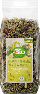 Kräuterteemischung lose Zitronenverbene, Minze & Melisse dmBio