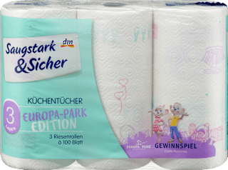 Küchenrolle Mega Roll mit Design 3-lagig sortiert Saugstark&Sicher