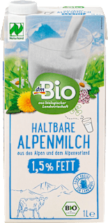 Mleko alpejskie UHT 1,5% dmBio