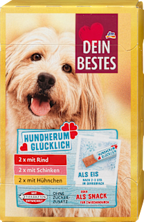 Hundeleckerli, Hundeeis, hundherum glücklich (6x20 g) Dein Bestes