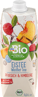 Biała herbata z brzoskwinią i maliną dmBio