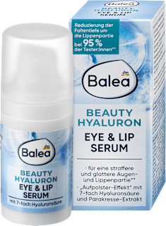 Ser cu acid hialuronic pentru ochi si buze  Balea