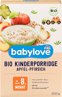 Bio detská ovsená kaša jablko-broskyňa babylove