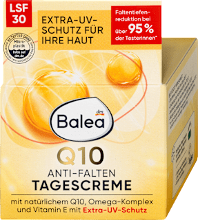 Q10 dnevna krema za lice, protiv bora, SPF 30 Balea