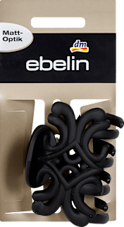 Mollettone nero con motivo intrecciato ebelin