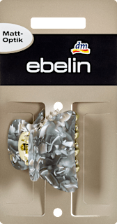 Kleine Wasserwellklammer taupe Matt-Optik ebelin