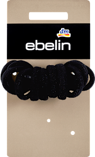 Kleine Haargummis schwarz ebelin