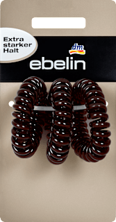 Spiral-Haargummis starker Halt braun ebelin