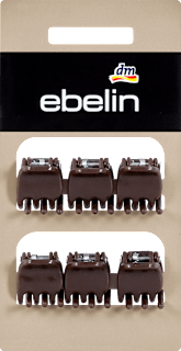 Mollette per capelli mini marroni ebelin