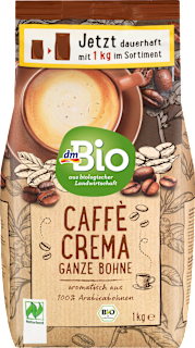 Bio szemes kávé Caffé Crema dmBio