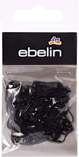 Silikonske gumice za kosu, široke – crna ebelin