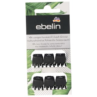 skřipečky do vlasů, černé ebelin