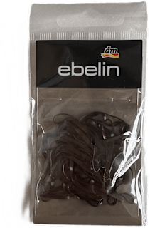 Silikonske gumice za kosu, široke – smeđa ebelin