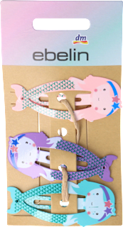 Mollette per capelli colorate a forma di sirena ebelin